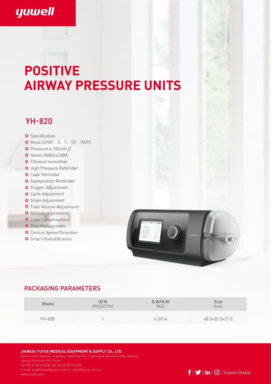 YUWELL, BRETHCARE PAP YH820